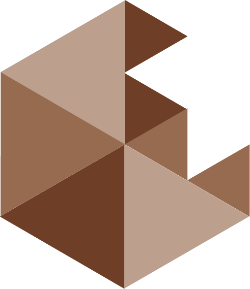 trekanter i brun farge