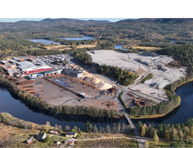 Industritomta på Jordøya i Åmli. Foto: Biozin