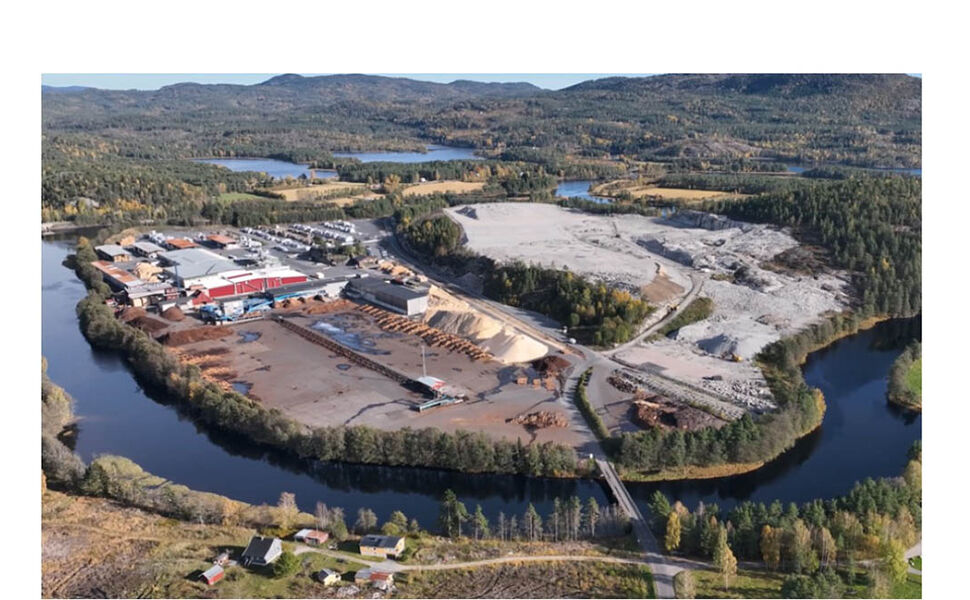 Industritomta på Jordøya i Åmli. Foto: Biozin