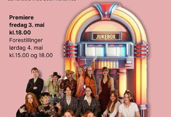 Plakat om den musikalske forestillingen The Jukebox