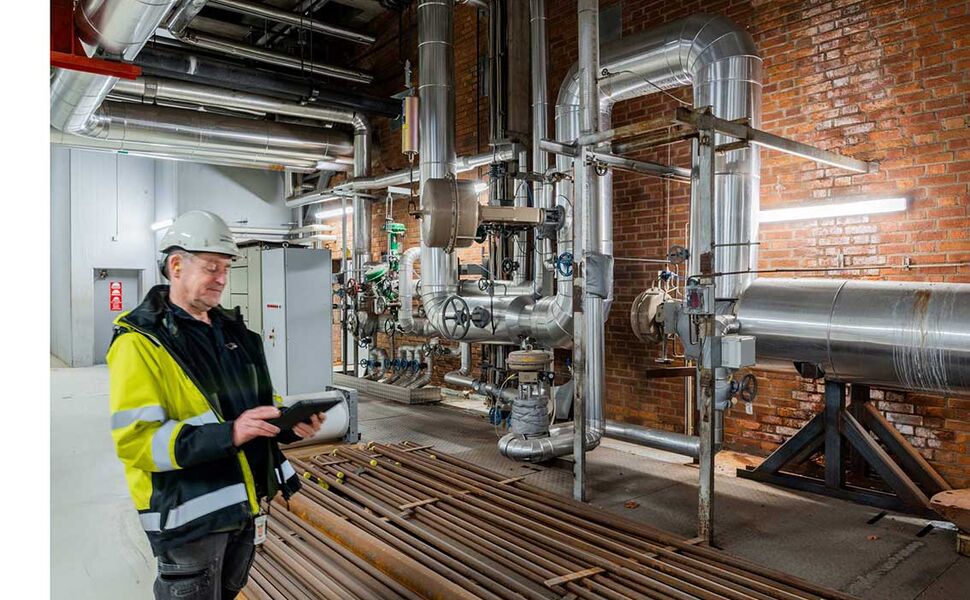 Ronny Sidenvik, energiingeniør i Borås Energi og Miljö AB.  Foto: Catharina Fyrberg