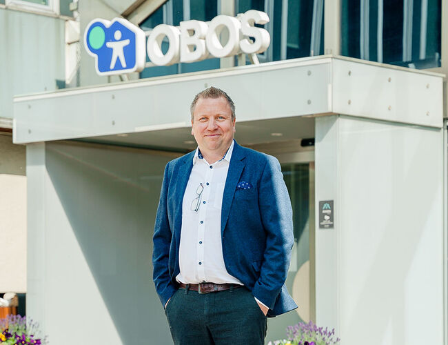 Administrerende direktør i OBOS-banken, Øistein Gamst Sandlie. Foto: OBOS