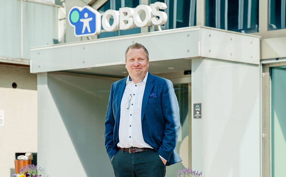 Administrerende direktør i OBOS-banken, Øistein Gamst Sandlie. Foto: OBOS