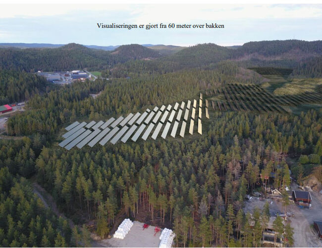 Birkeland solkraftverk. Ill: Å Energi