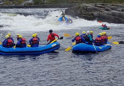 Troll Aktiv Evje rafting mandag Vassmyra Høstleirskole 2024