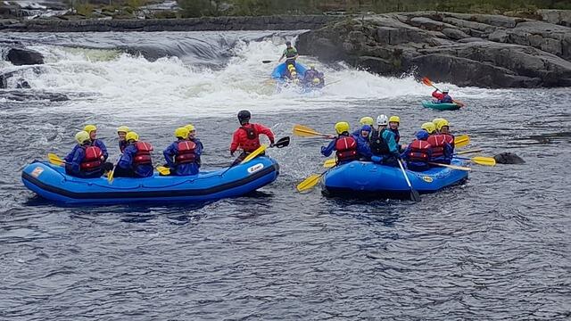 Troll Aktiv Evje rafting mandag Vassmyra Høstleirskole 2024