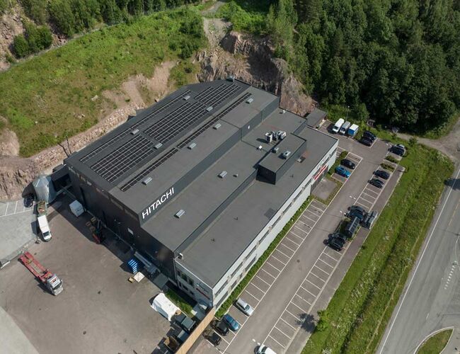 Anlegget i Holmestrandsveien 117 kan produsere omtrent 120.000 kWh i året. Foto: Hitachi Energy