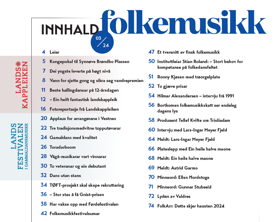 Innhaldsliste