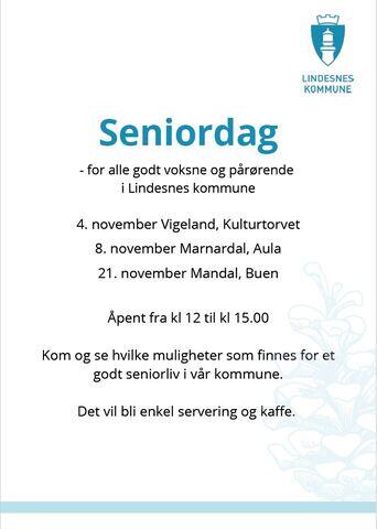 Plakat med informasjon om arrangementet