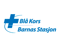 Logo Blå Kors Barnas stasjon - bilde av blått kors