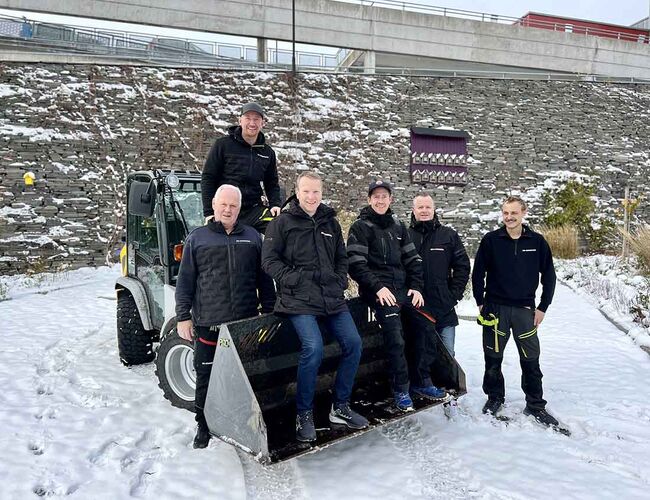 Driftsteamet på Ski Storsenter ble ”Årets grønne driftsteam” i 2023.  Fra venstre: Arne Hynne, Vegard Bach, Ole Sørlie, Marius Andersson, Øystein Ødegård og Andreas Leren. Foto: Ski Storsenter