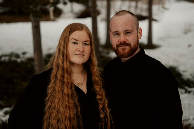 Synnøve Brøndbo Plassen og Bendik Smedåsgjelten Qvam. Foto: Maja Skarpsno.