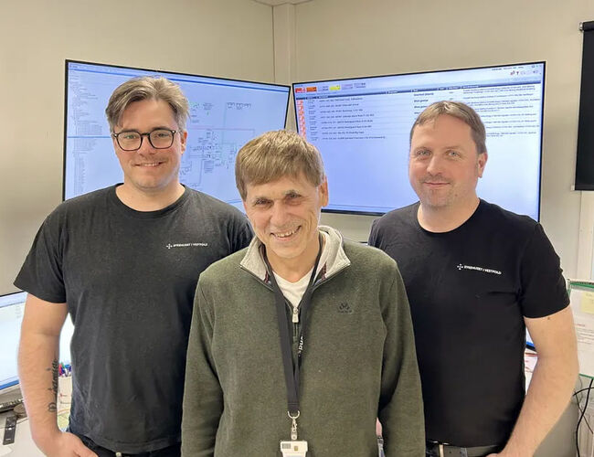 Andreas Sørensen, Bjørn Langjordet og Martin Olsen. Foto: SiV