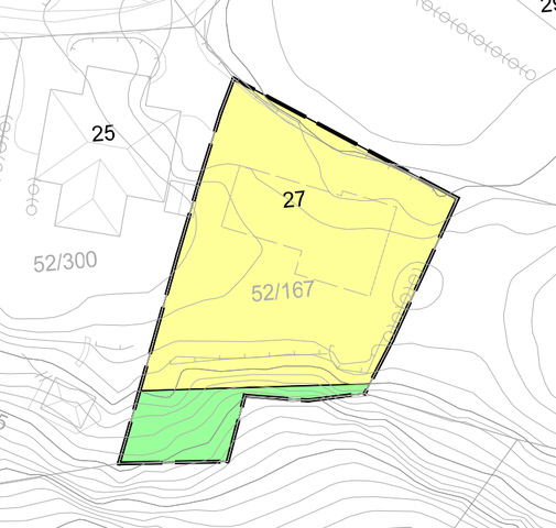 Plankart, vedtatt for detaljplan Frøysland - Solhøgda PlanID 34