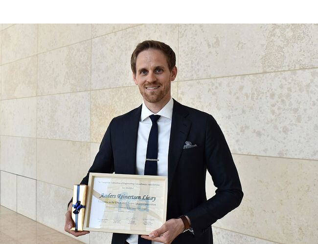 Anders R- Liaøy er kåret til årets ledertalent i Europa av den rådgivende ingeniørorganisasjonen EFCA. Foto: Cato A. Mørk/Multiconsult