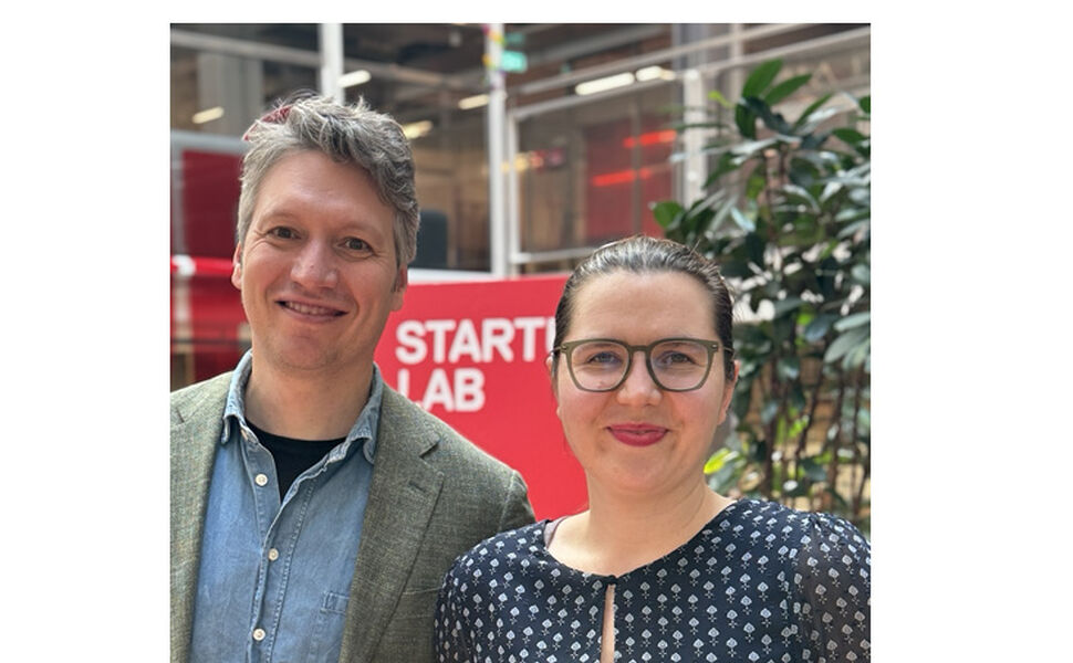 Vladislav Kazanskiy fra Loopfront og Mariya Simon fra Rambøll. Foto: Rambøll