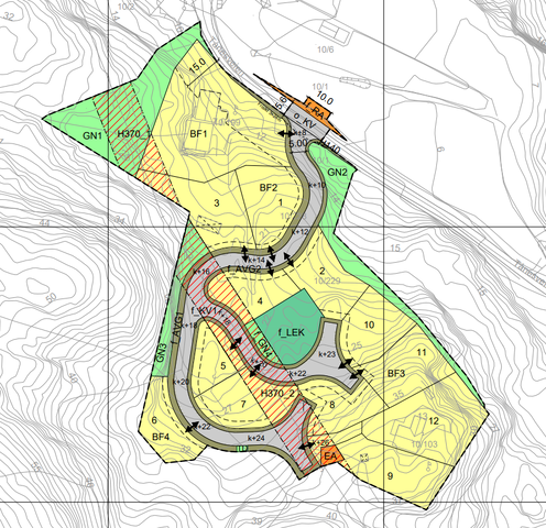 Plankart - Dal, Tånes