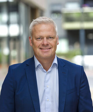 Atle Knudsen, konserndirektør for Kunde og energiløsninger i Å Energi. Foto: Å Energi