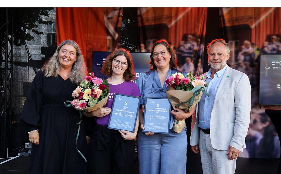 Fra venstre: Heidi Lie, Liv Beate Eidem, Lillian Hall og Frank Jaegtnes. Foto: EFO