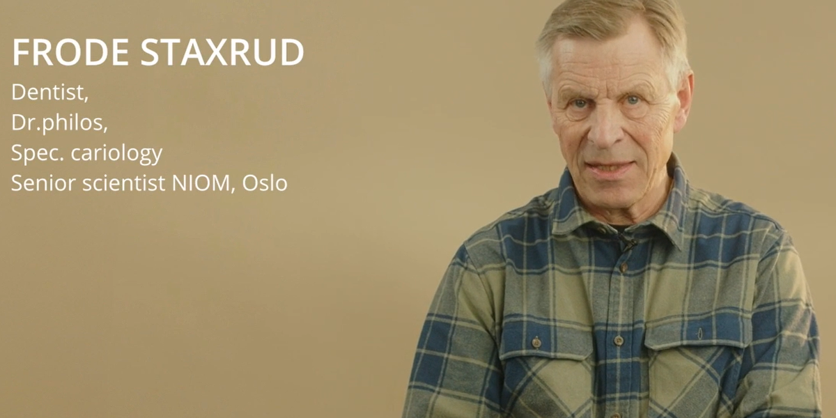 Screenshot of webinar session with NIOM scientist Frode Staxrud