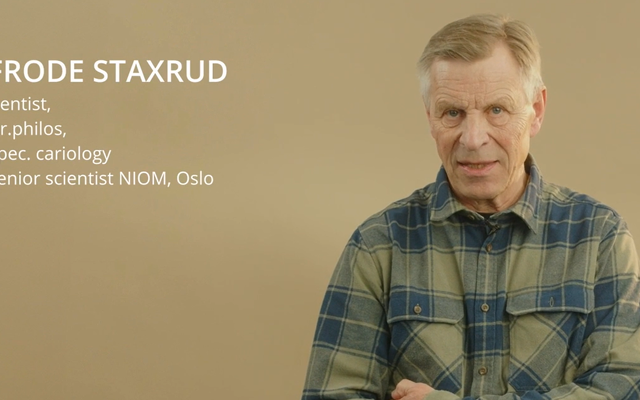 Screenshot of webinar session with NIOM scientist Frode Staxrud