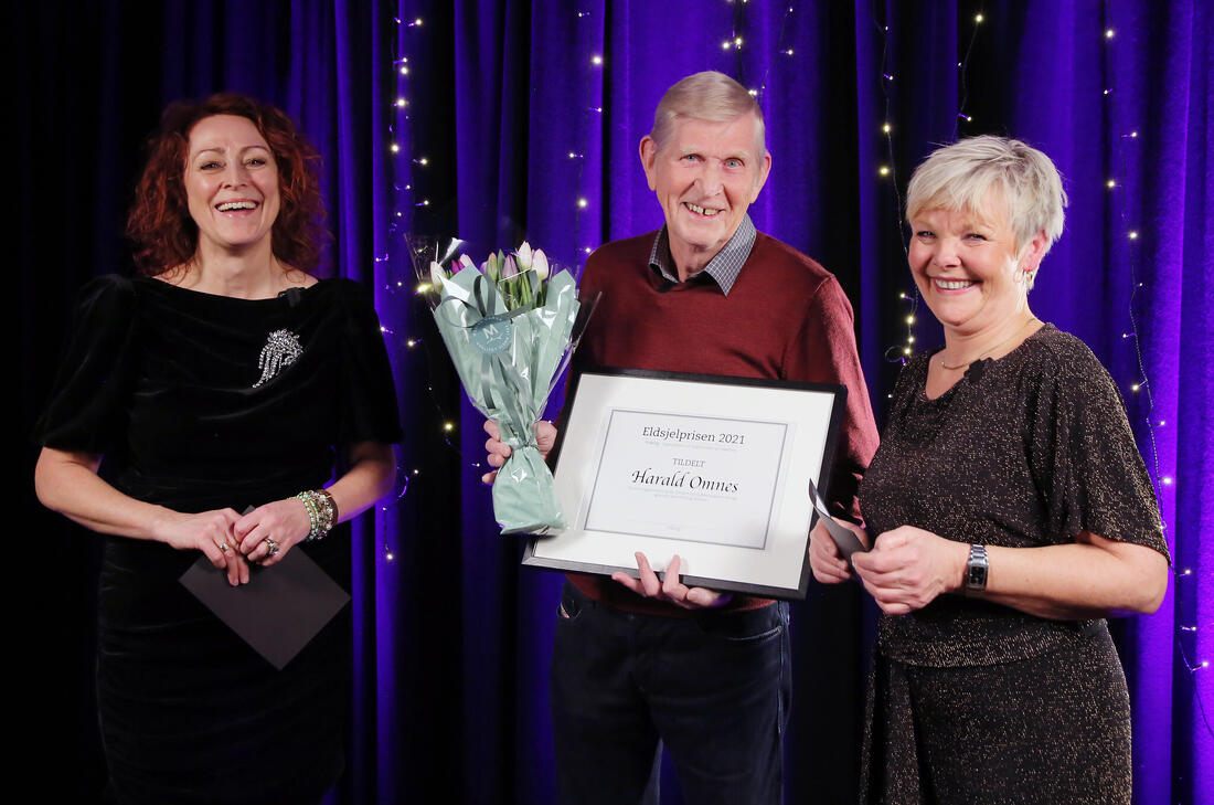 Harald Omnes var den fyrste som var utnemnt til årets eldsjel i FolkOrg. Foto: Knut Utler.