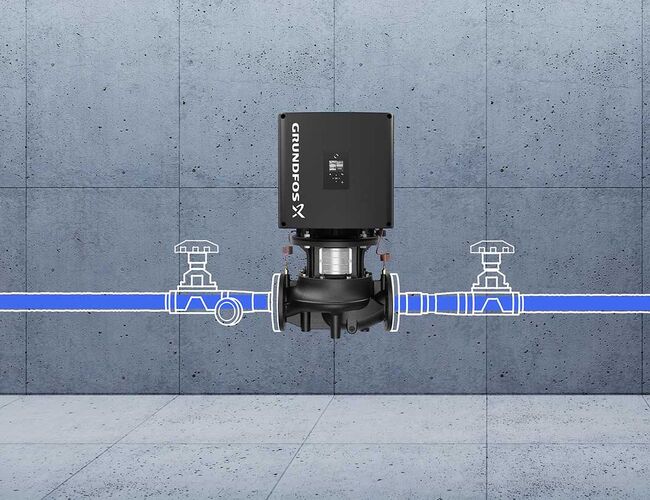Grundfos lanserer TPE3, en ny pumpeserie som samler tre tidligere modeller i én plattform fra 0 til 22 kW. Foto: Grundfos