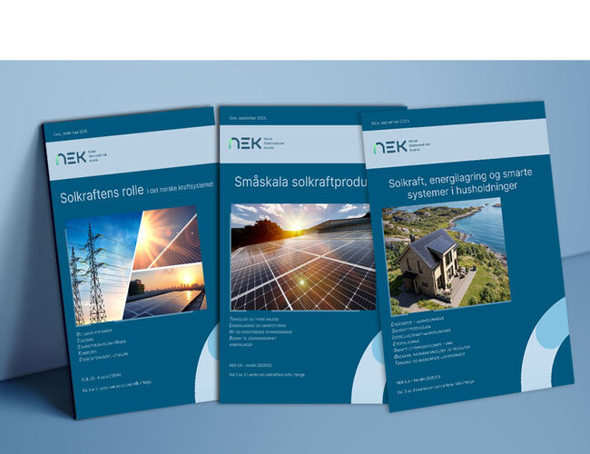 Ny rapportserie fra NEK tar opp solkraft i Norge. Foto: NEK