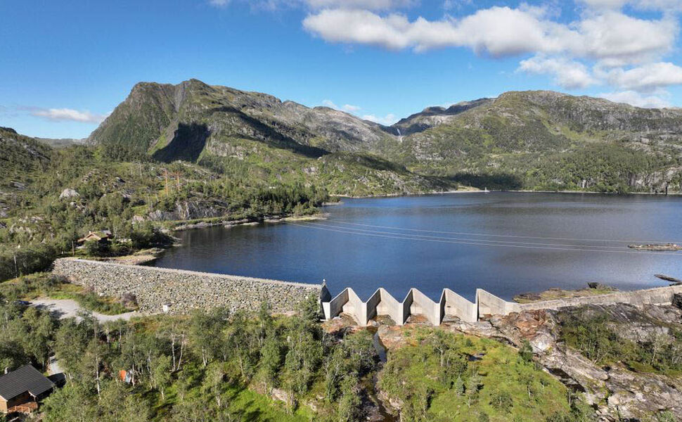 Ved Kvitingsvatnet planlegger Eviny å bygge Sotabotnen kraftverk, som er et pumpekraftverk. Kvitingsvatnet vil også bli inntaksmagasin for det nye Børdalen kraftverk. Foto. Eviny / Nils Ole Refvik