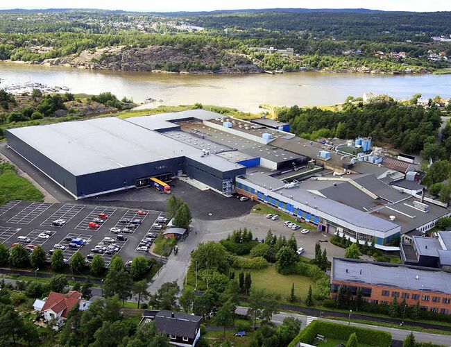 Jøtul fabrikken i Fredrikstad. Foto: Jøtul Jøtul fabrikken i Fredrikstad. Foto: Jøtul