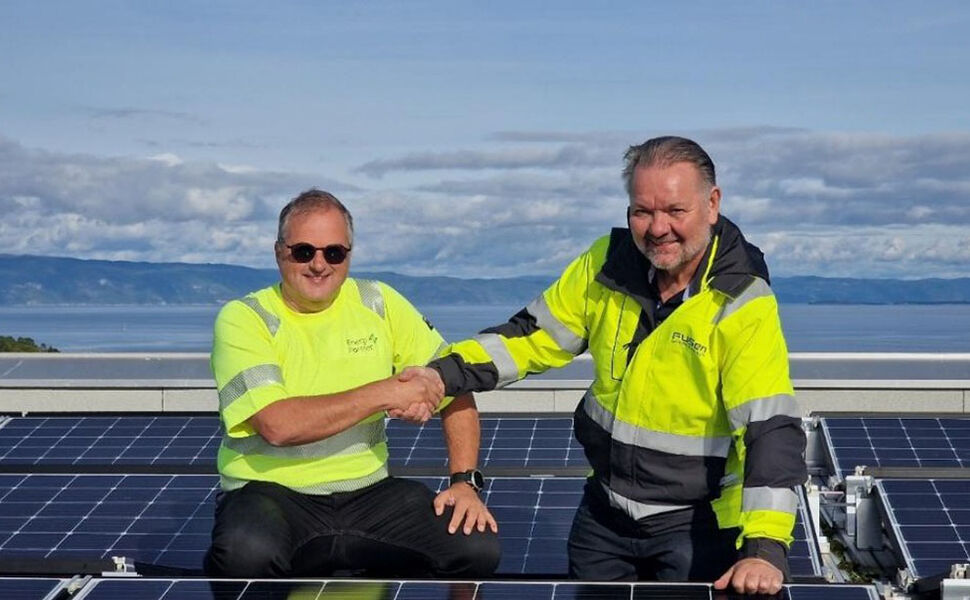 Markedsansvarlig Morten Gausta, EnergiPartner  t.v. og prosjektleder Geir Fikke i FUSen. Foto: FUSen Markedsansvarlig Morten Gausta, EnergiPartner  t.v. og prosjektleder Geir Fikke i FUSen. Foto: FUSen
