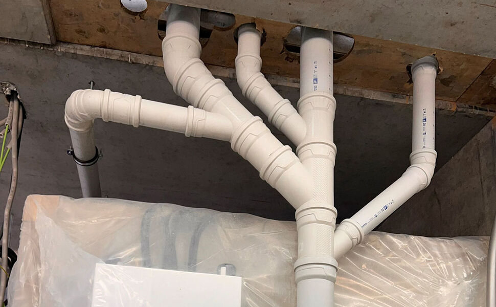 3000 meter AS+ rør fra Norsk Wavin ble brukt i prosjektet. Foto: Norsk Wavin 3000 meter AS+ rør fra Norsk Wavin ble brukt i prosjektet. Foto: Norsk Wavin