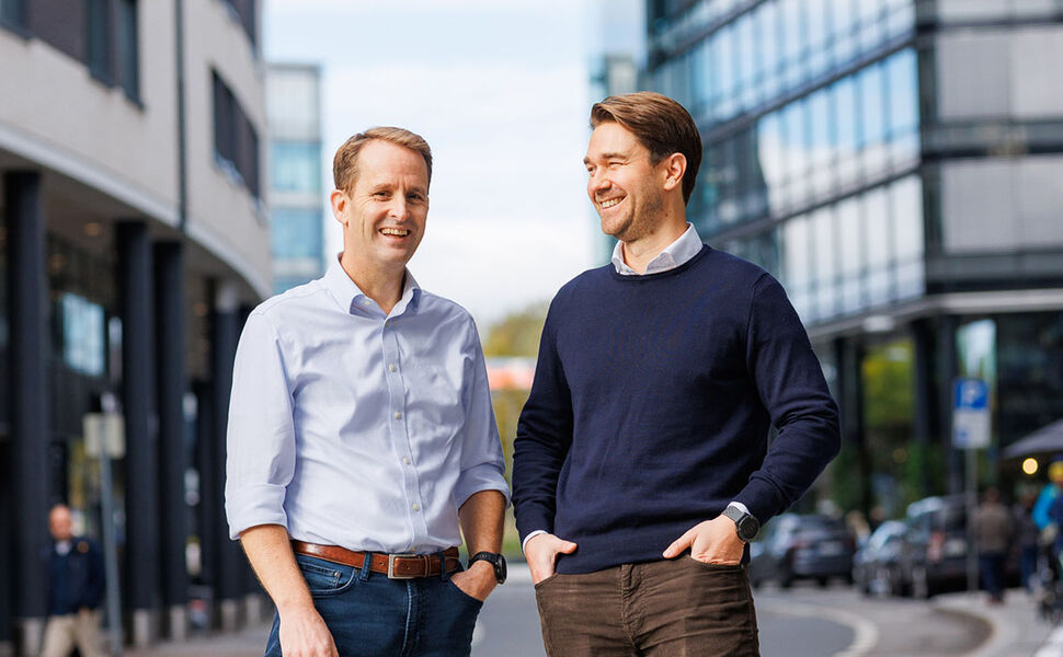 Fra venstre: Peder Sunde, CEO, Placepoint og Jonas Ibsen Brynildsrud, CEO Sunday Power. Foto: Jonathan Vivaas Kise Fra venstre: Peder Sunde, CEO, Placepoint og Jonas Ibsen Brynildsrud, CEO Sunday Power. Foto: Jonathan Vivaas Kise