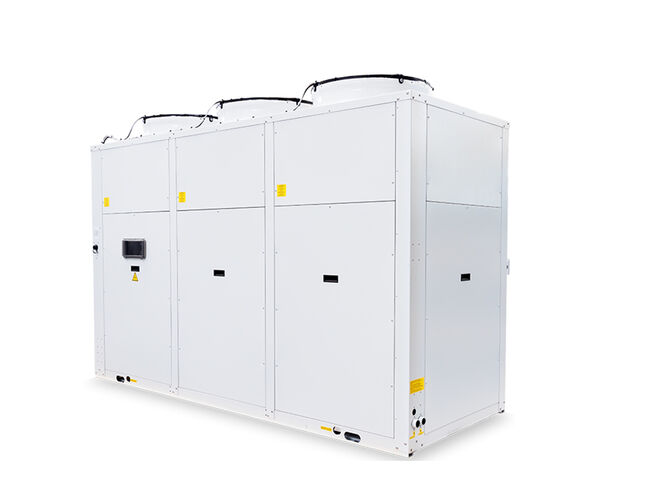 Et luft-vann CO2-varmepumpeaggregat. Foto: Jørn Stene/COWI Et luft-vann CO2-varmepumpeaggregat. Foto: Jørn Stene/COWI