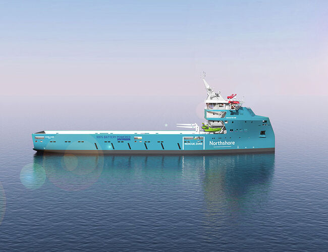 Fartøyet kan lades med opp til 7,5 MVA, som gjør at det kan full-lades på rundt 9 timer. Foto: Naval Dynamics