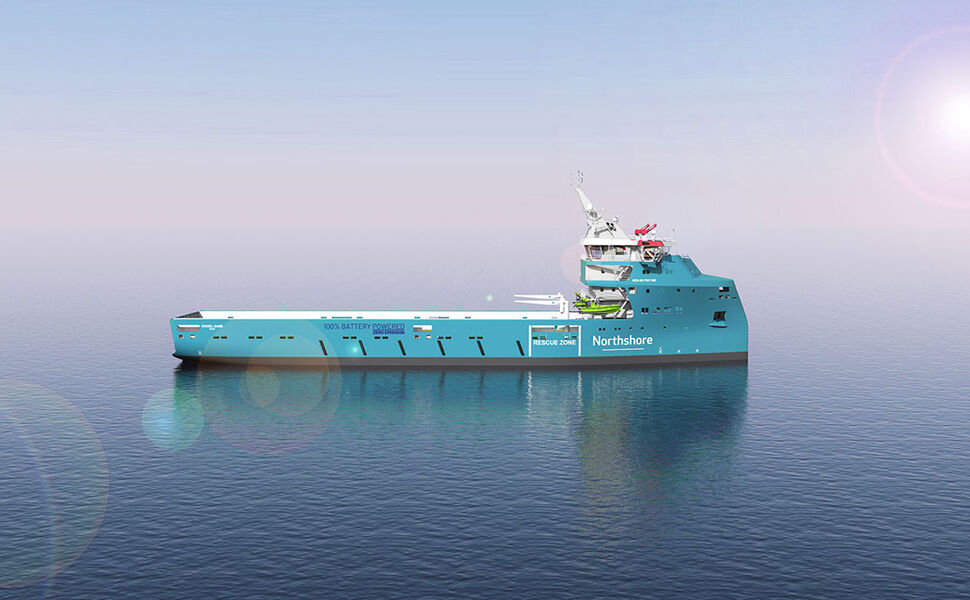 Fartøyet kan lades med opp til 7,5 MVA, som gjør at det kan full-lades på rundt 9 timer. Foto: Naval Dynamics