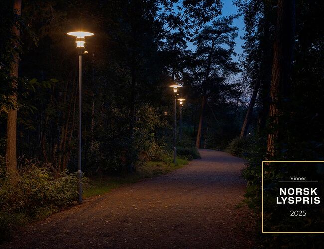 Bugårdsparken i Sandefjord. Foto: Lyskultur Bugårdsparken i Sandefjord. Foto: Lyskultur