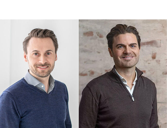 Knut O. Klokk, daglig leder i Sequoia og Carl Inge Wathne, direktør for Eiendomsutvikling i Bate har forpliktet selskapene sine til bærekraftig boligutvikling. Foto: Grønn Byggallianse Knut O. Klokk, daglig leder i Sequoia og Carl Inge Wathne, direktør for Eiendomsutvikling i Bate har forpliktet selskapene sine til bærekraftig boligutvikling. Foto: Grønn Byggallianse