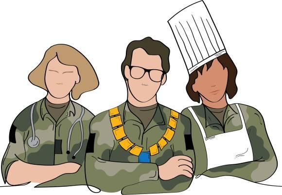 illustrasjon uniform på jobben dagen