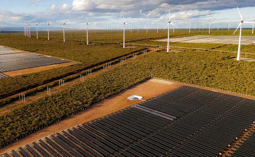 Serra da Babilônia Solar, på samme lokasjon som vindparken Serra da Babilônia Wind. Foto: Rio Energy Serra da Babilônia Solar, på samme lokasjon som vindparken Serra da Babilônia Wind. Foto: Rio Energy
