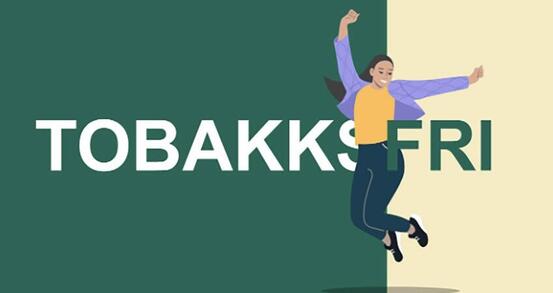 Dame som hopper av glede