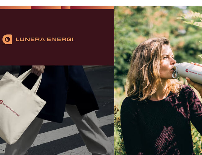 Nytt navn og ny merkevare er utviklet av Superponni. Lunera Energi er satt sammen av Lun og Era som reflekterer på det fjernvarmen leverer til kundene og ny tid reflekterer at selskapet alltid skal holde fart og utvikle løsninger i en ny tid. Foto: Lunera Energi Nytt navn og ny merkevare er utviklet av Superponni. Lunera Energi er satt sammen av Lun og Era som reflekterer på det fjernvarmen leverer til kundene og ny tid reflekterer at selskapet alltid skal holde fart og utvikle løsninger i en ny tid. Foto: Lunera Energi