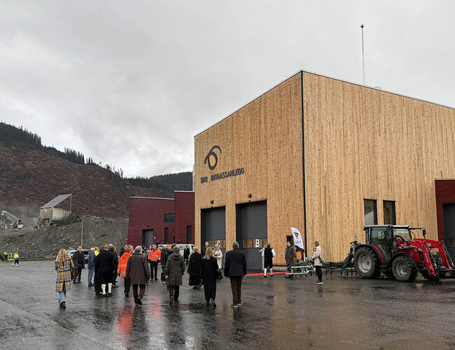 Ved BIRs biogassanlegg på Voss skal matavfall og kumøkk bli til fornybar biogass og næringsrik biogjødsel. Foto: BIR Ved BIRs biogassanlegg på Voss skal matavfall og kumøkk bli til fornybar biogass og næringsrik biogjødsel. Foto: BIR