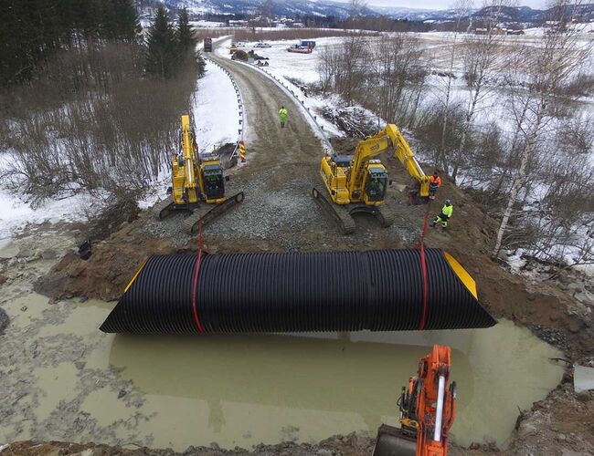 Moderne overvannsrør i plast gir høy styrke, fleksibilitet og enkel montering på byggeplassen, mener Norsk Wavin. Foto: Norsk Wavin Moderne overvannsrør i plast gir høy styrke, fleksibilitet og enkel montering på byggeplassen, mener Norsk Wavin. Foto: Norsk Wavin