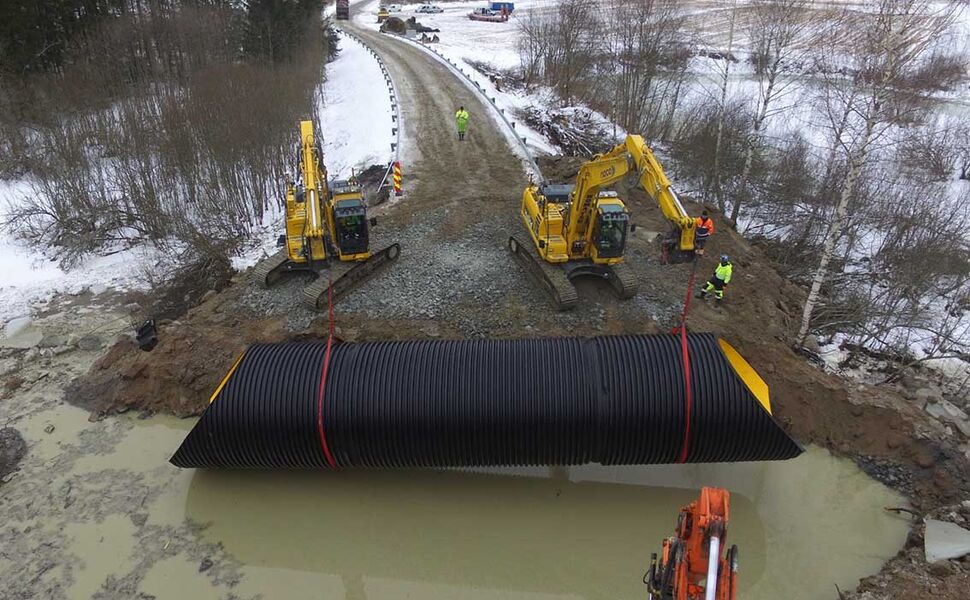 Moderne overvannsrør i plast gir høy styrke, fleksibilitet og enkel montering på byggeplassen, mener Norsk Wavin. Foto: Norsk Wavin Moderne overvannsrør i plast gir høy styrke, fleksibilitet og enkel montering på byggeplassen, mener Norsk Wavin. Foto: Norsk Wavin