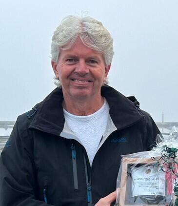 Mann som har fått gave