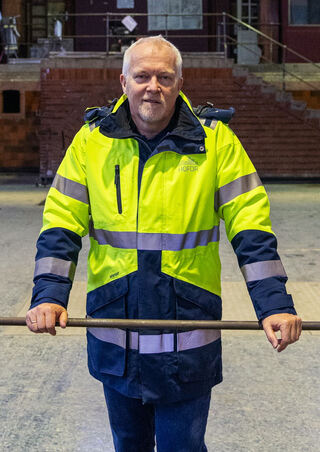 John Halkjær Christensen på Kløvermarken Pumpestasjon. Foto: HOFOR