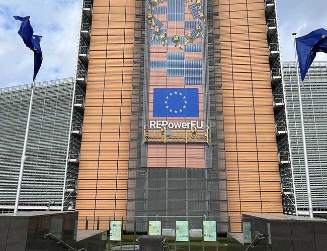 Bilde av REPower EU i Brussel, EUs initiativ for å bli uavhengig av fossilt brensel og overgangen til det grønne skiftet. Foto: Rolf Iver Mytting Hagemoen/Norsk Varmepumpeforening