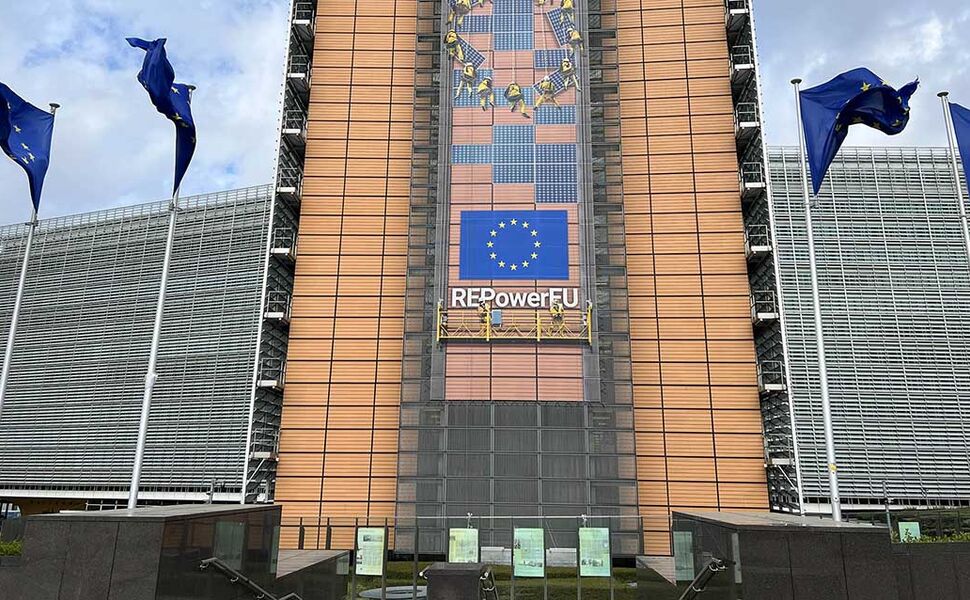 Bilde av REPower EU i Brussel, EUs initiativ for å bli uavhengig av fossilt brensel og overgangen til det grønne skiftet. Foto: Rolf Iver Mytting Hagemoen/Norsk Varmepumpeforening