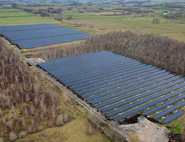 Holma solpark. Foto: Aneo